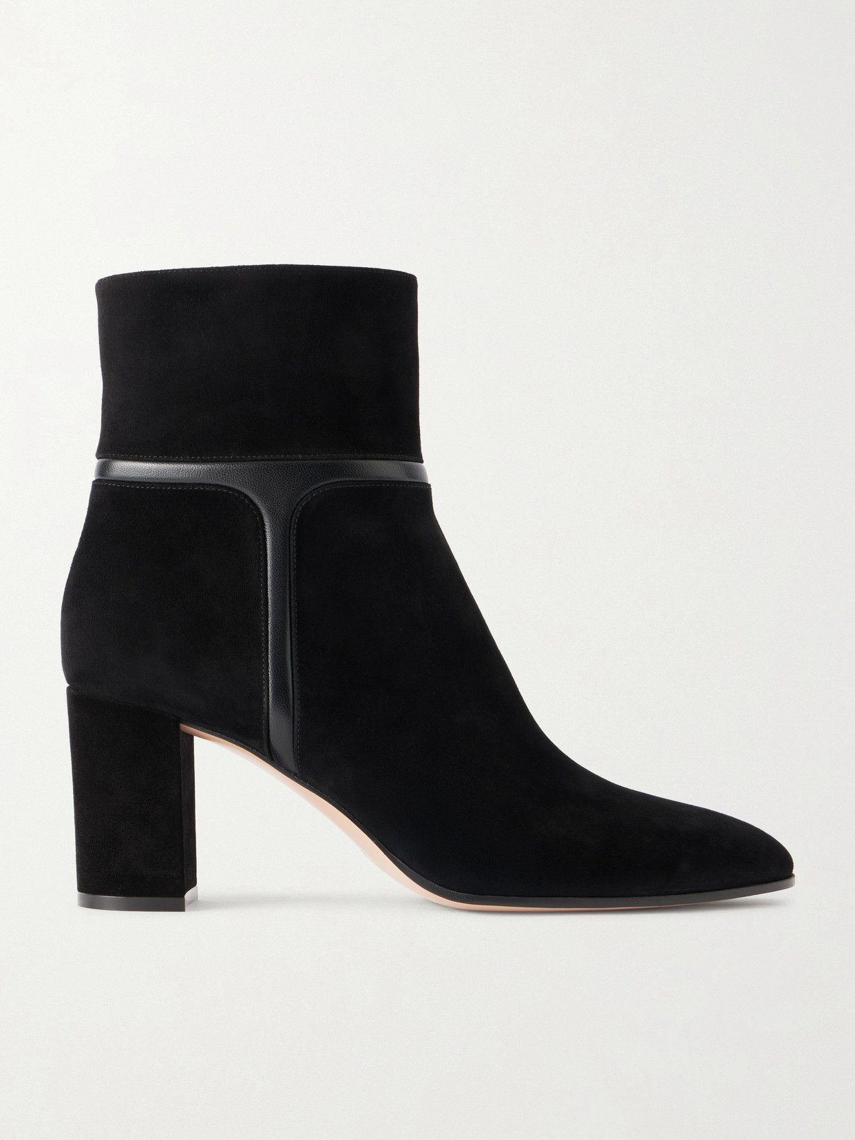 Gianvito Rossi 70 Suede Leather Boots In Black