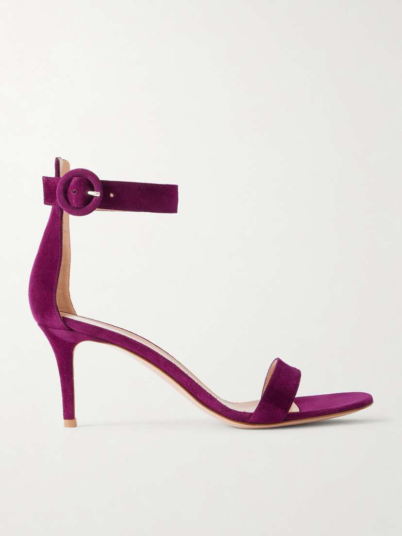 Gianvito Rossi Portofino 70 Suede Sandals