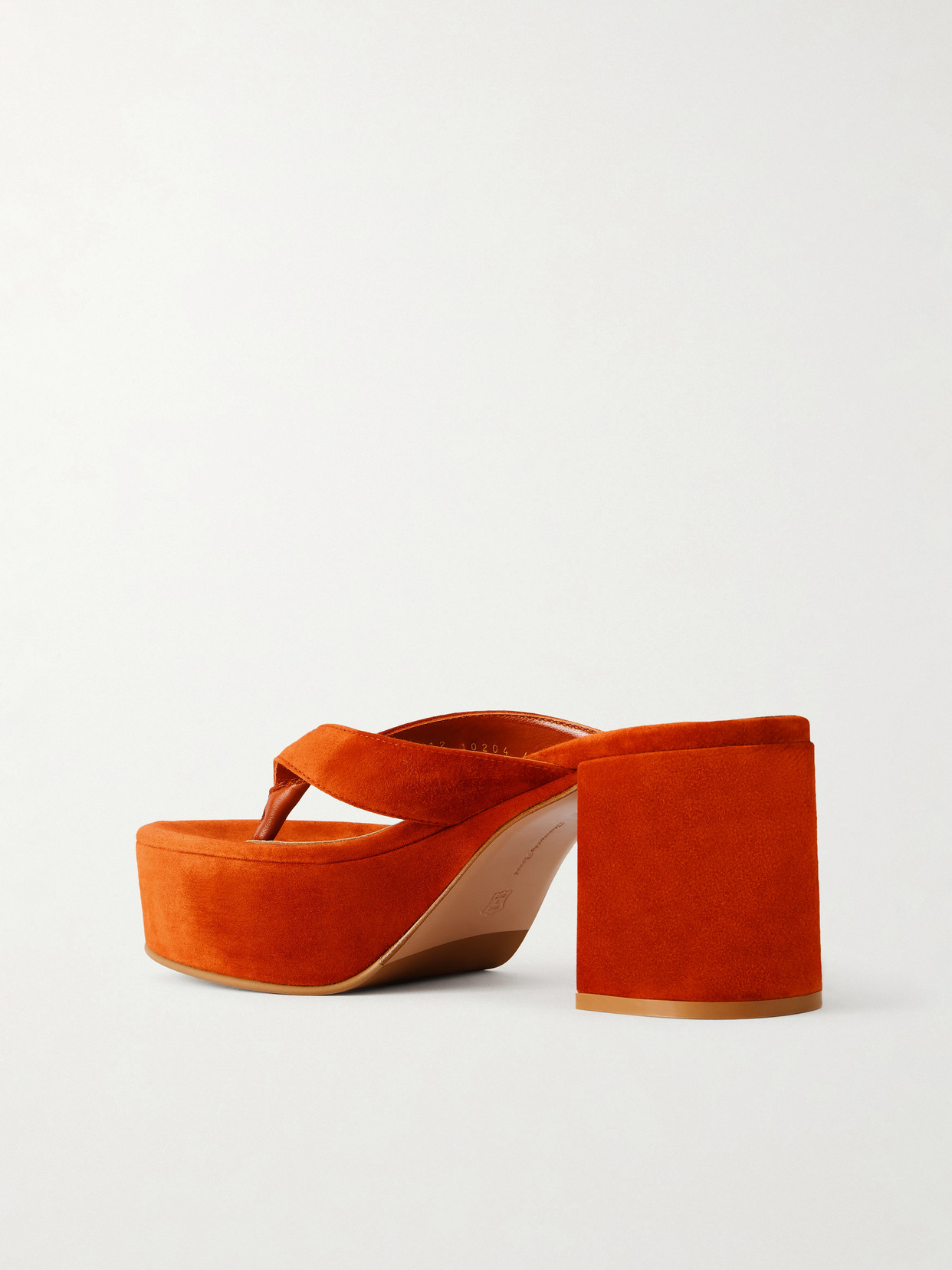 35 Suede Platform Thong Sandals