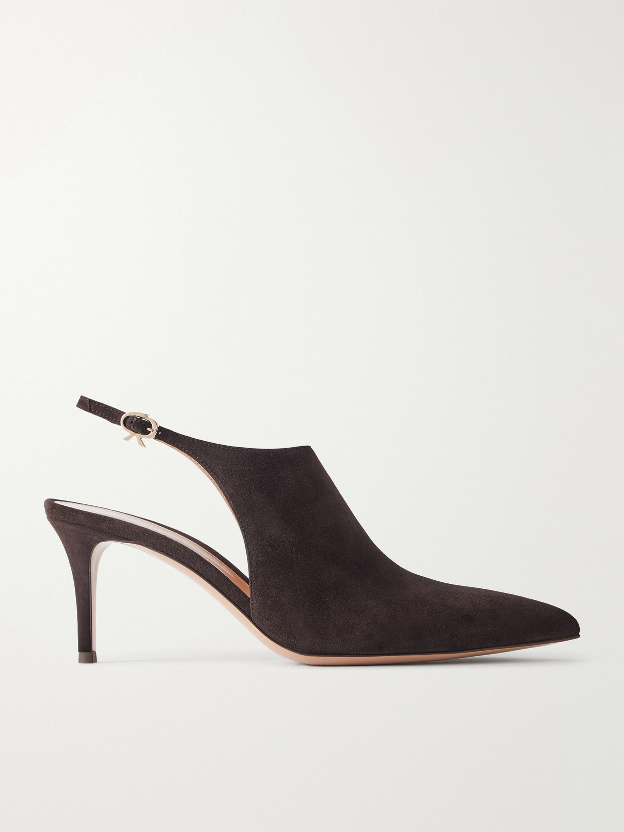 Gianvito Rossi Bazel 70 Suede Pumps In Brown