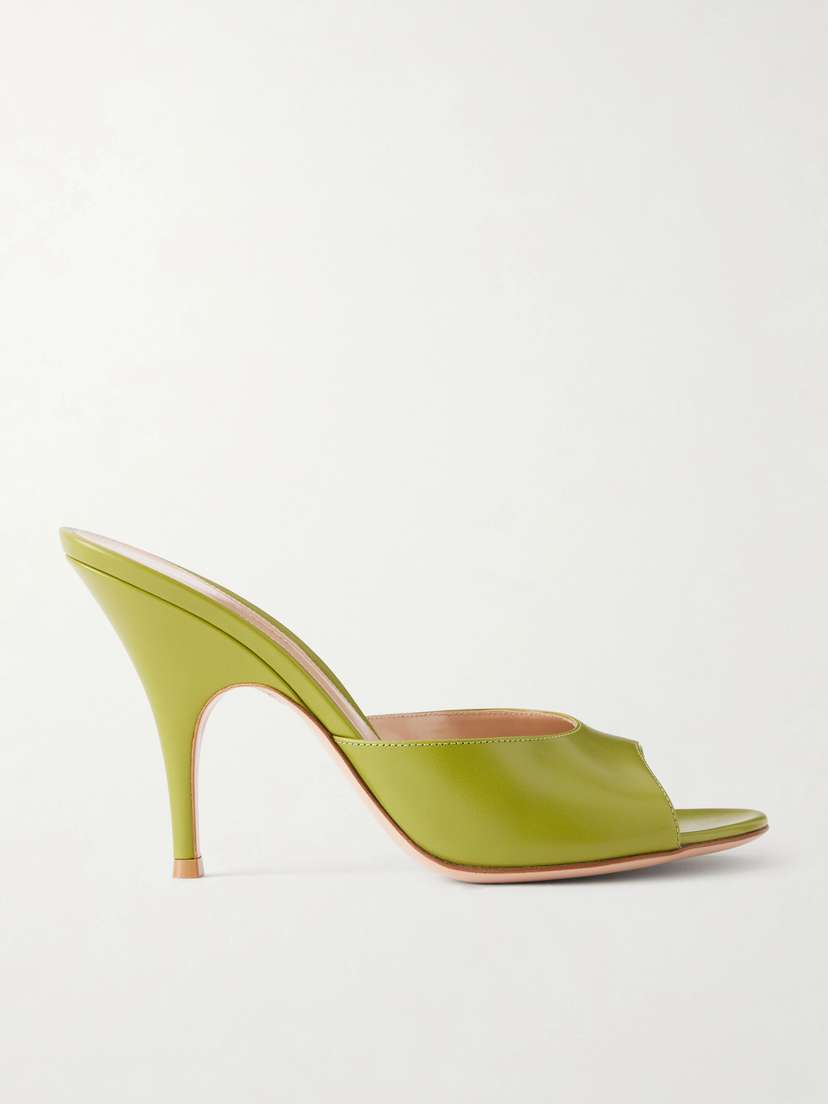Gianvito Rossi Sofia 95 Leather Mules