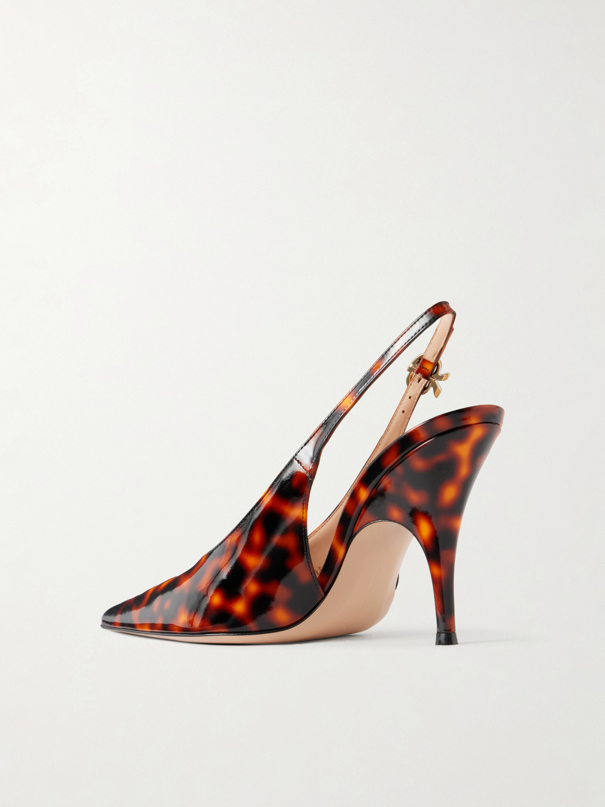 Sofia Sling 95 Animal-Printed Pumps
