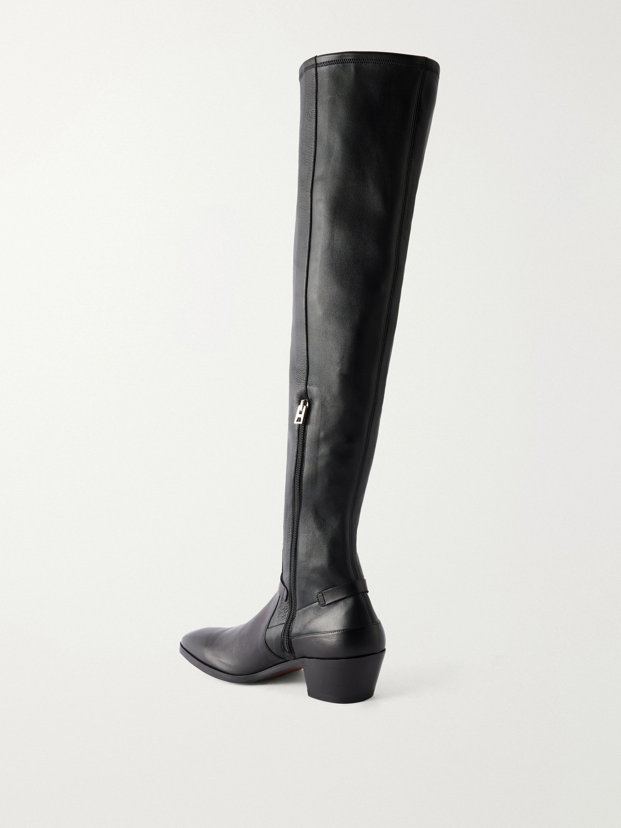 Tom Ford 45 Leather Boots In Black