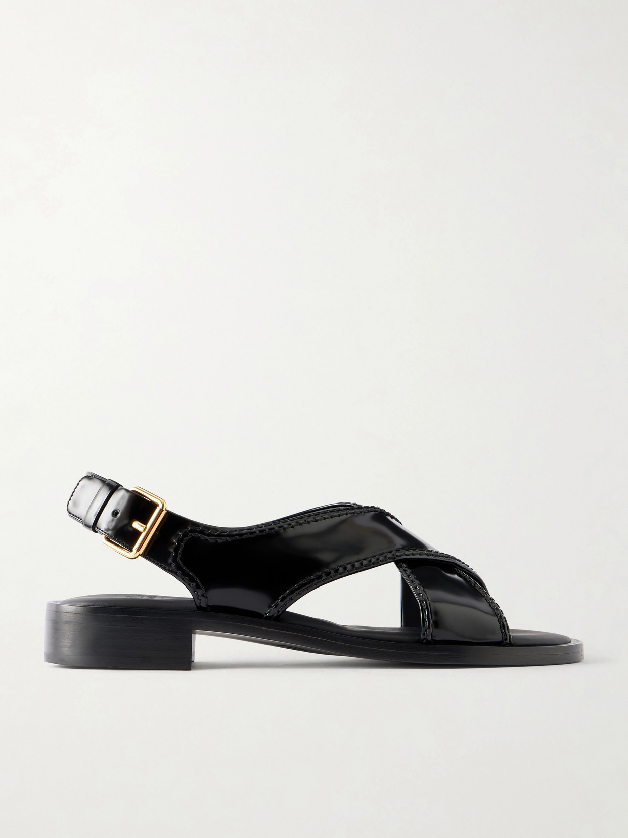 Church's Sondra Patent-leather Sandals In Black