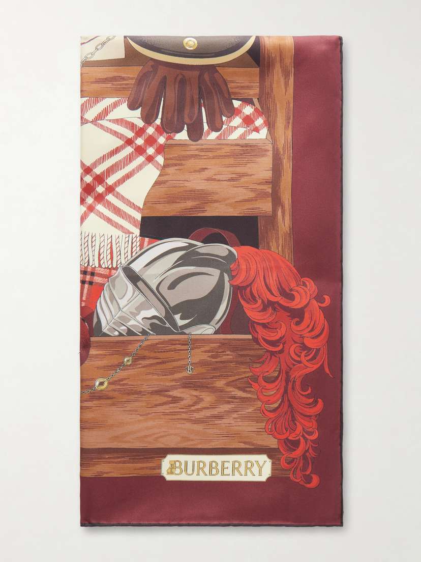 Burberry Printed Silk-twill Scarf