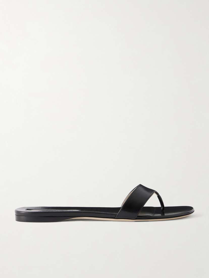CHRISTEN Helix Leather Thong Sandals