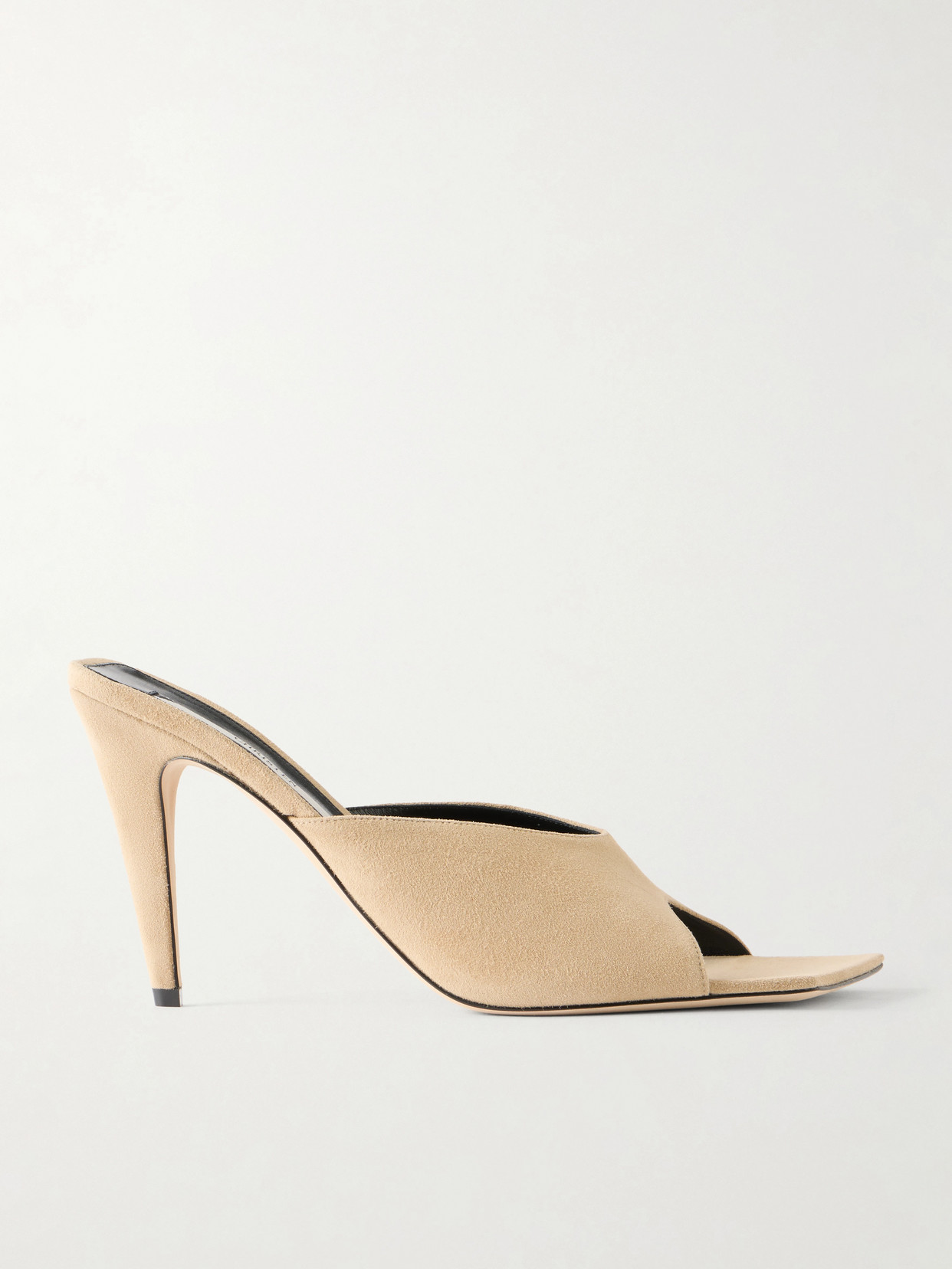 Christen Edge 95 Suede Sandals In Neutral