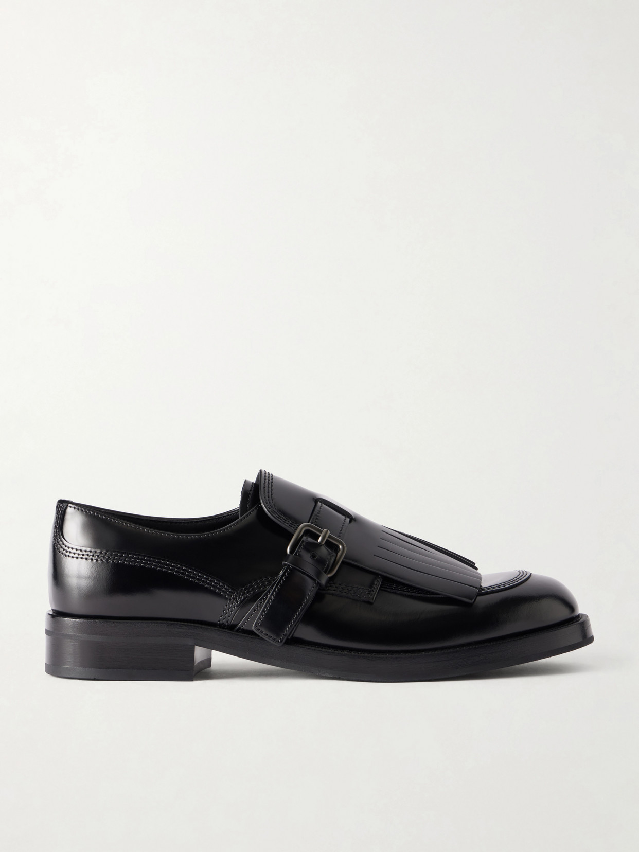 Church's Piper Fringed Leather Brogues In Black