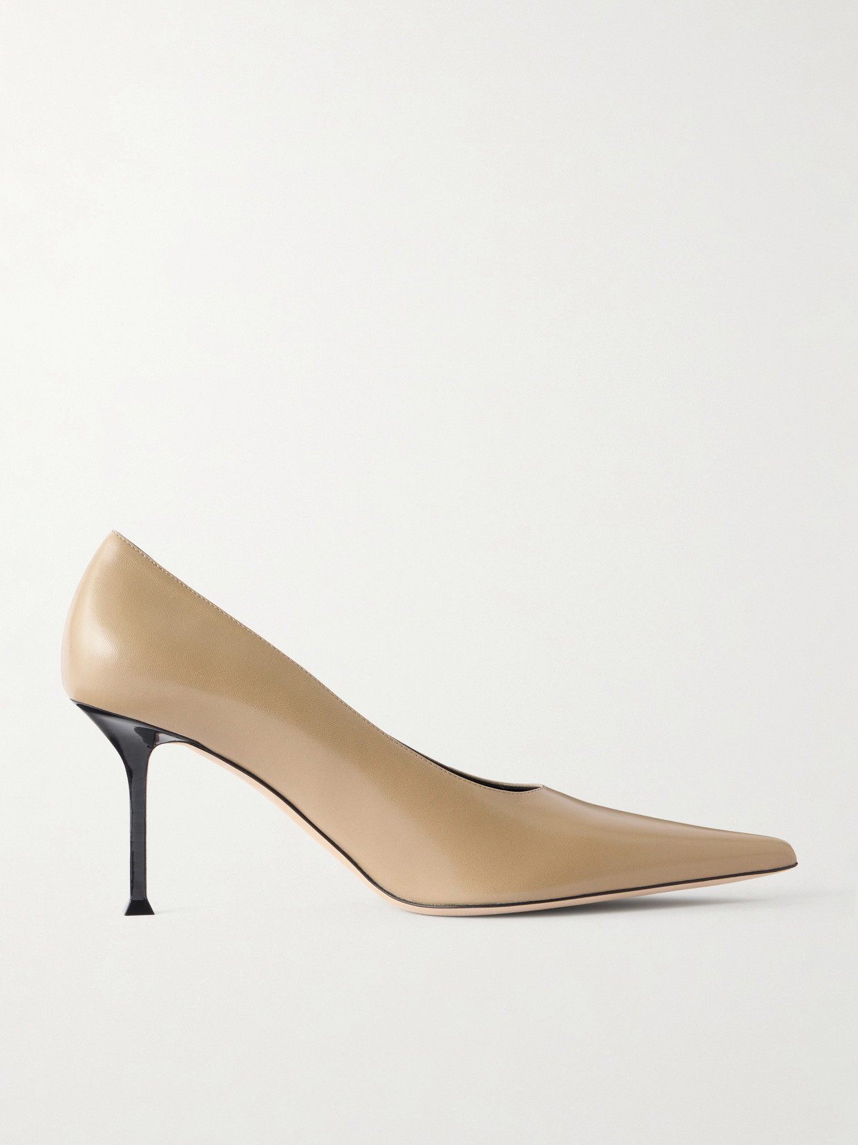 Christen Helix 75 Leather Pumps In Brown