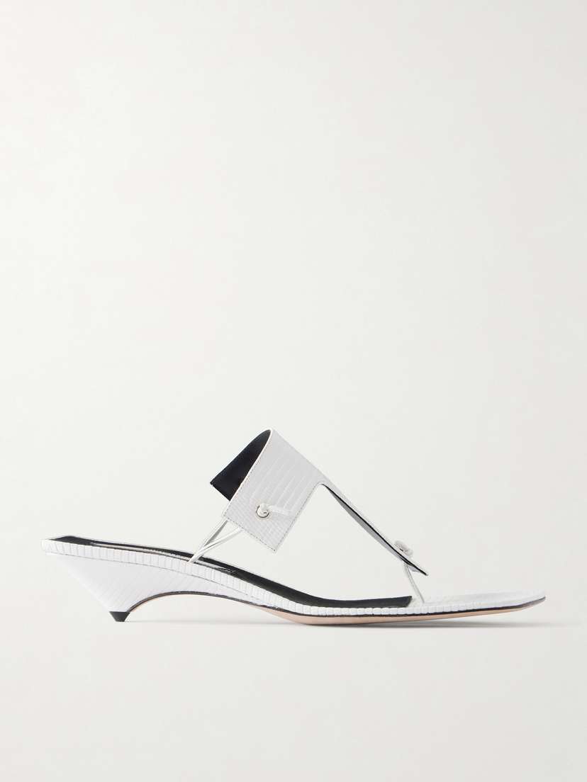 Edge T-strap 35 Lizard-effect Thongs
