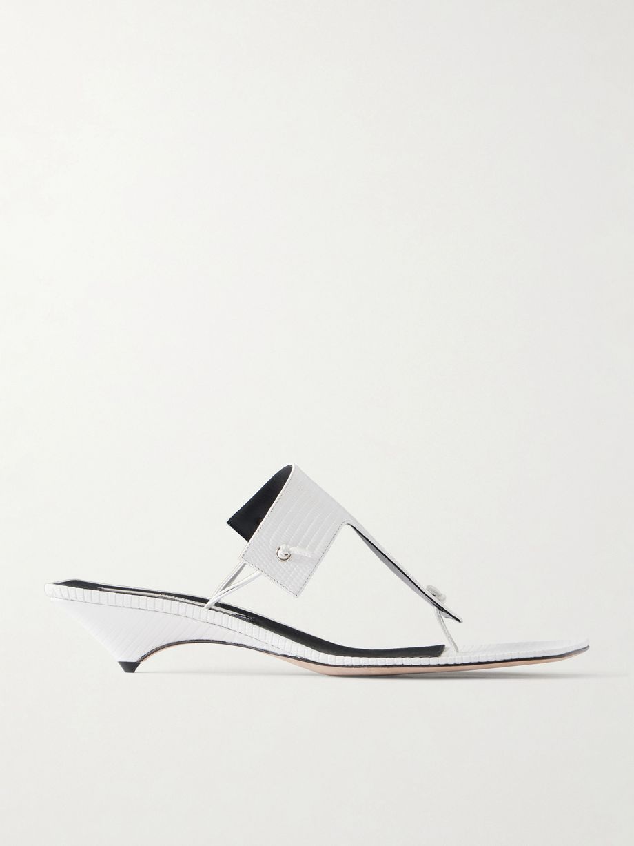 Edge T-Strap 35 lizard-effect thongs