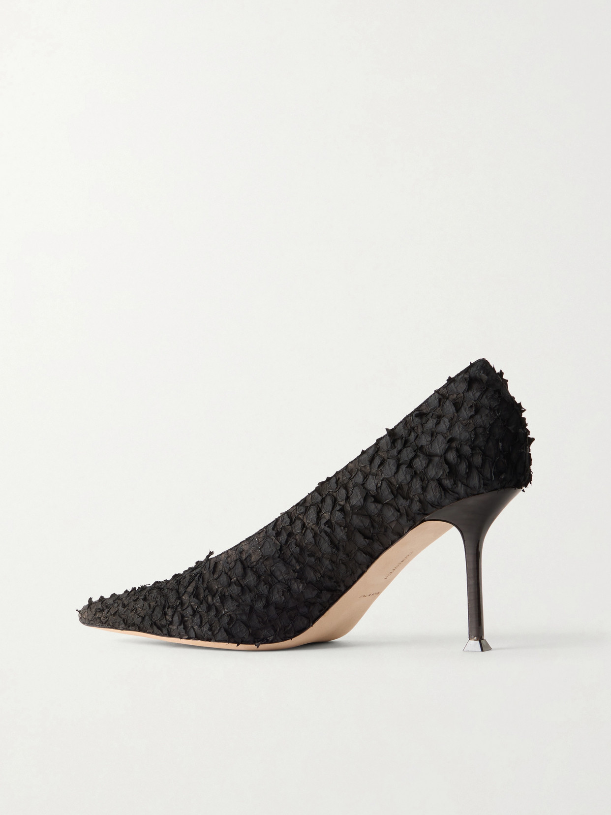 Helix 75 Frayed Fish Skin Pumps