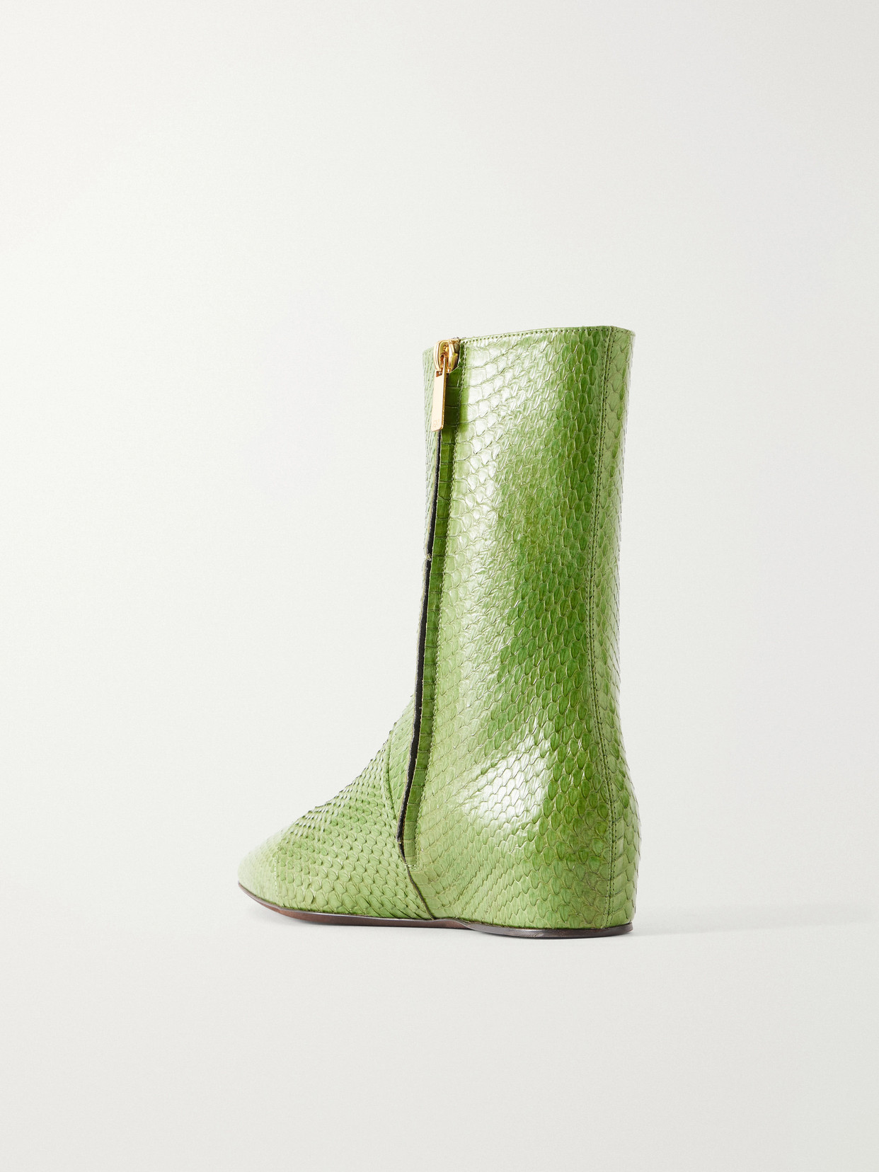 All In All Snake-Effect Ankle Boots