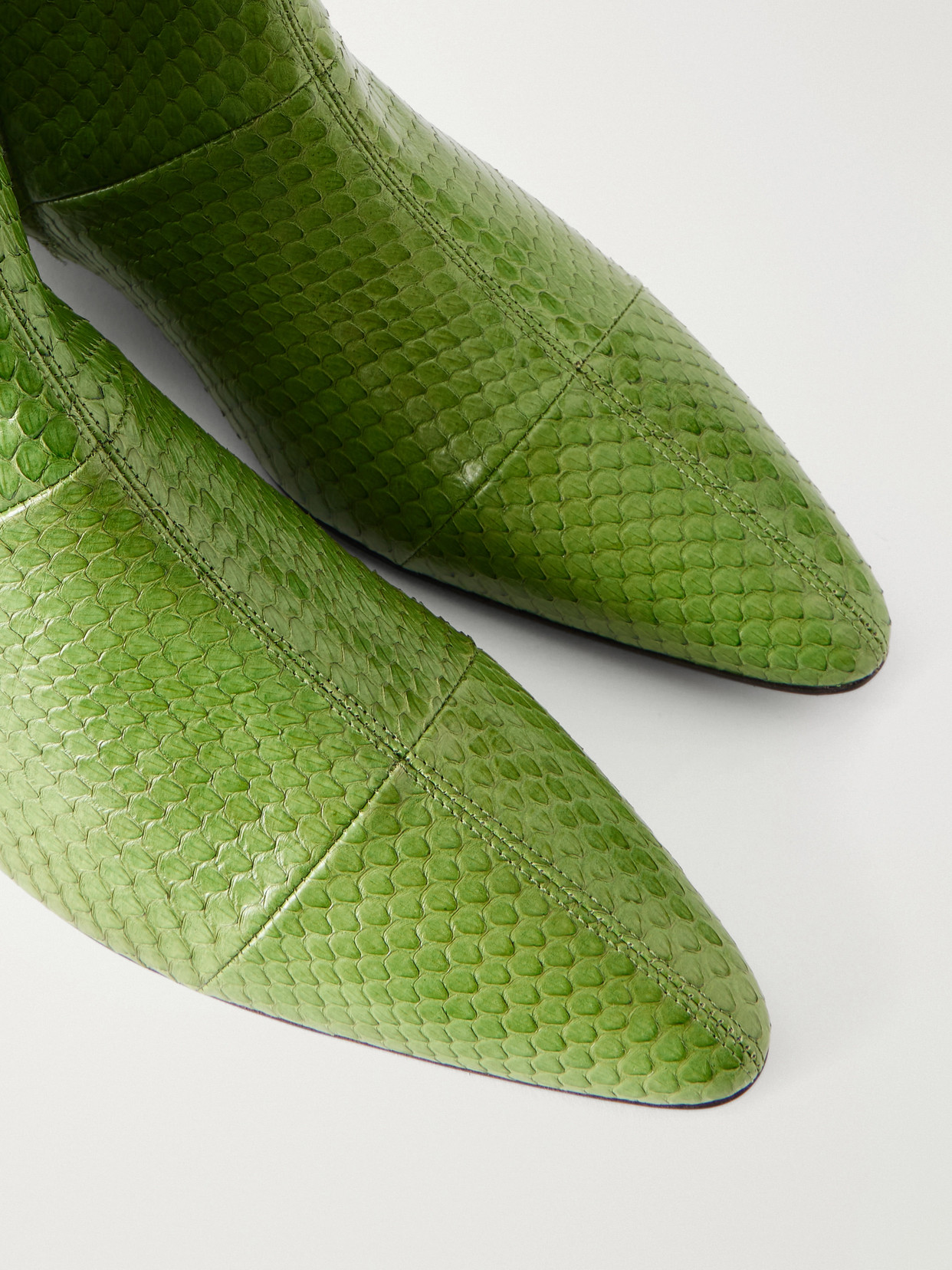 All In All Snake-Effect Ankle Boots