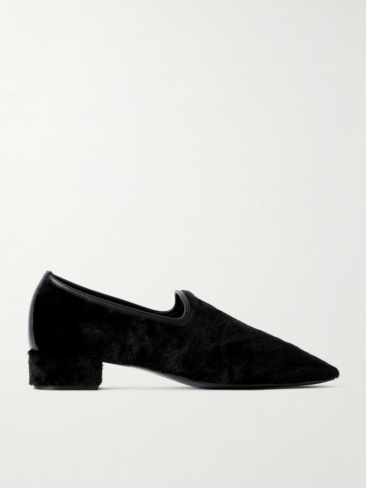 Herbert Levine Soft Touch 30 Suede Loafers In Black