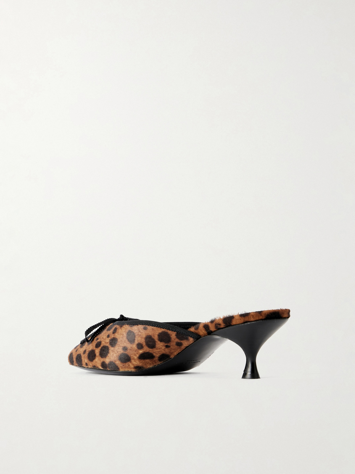24/7 50 Bow-Detailed Leopard-Print Pony Pumps