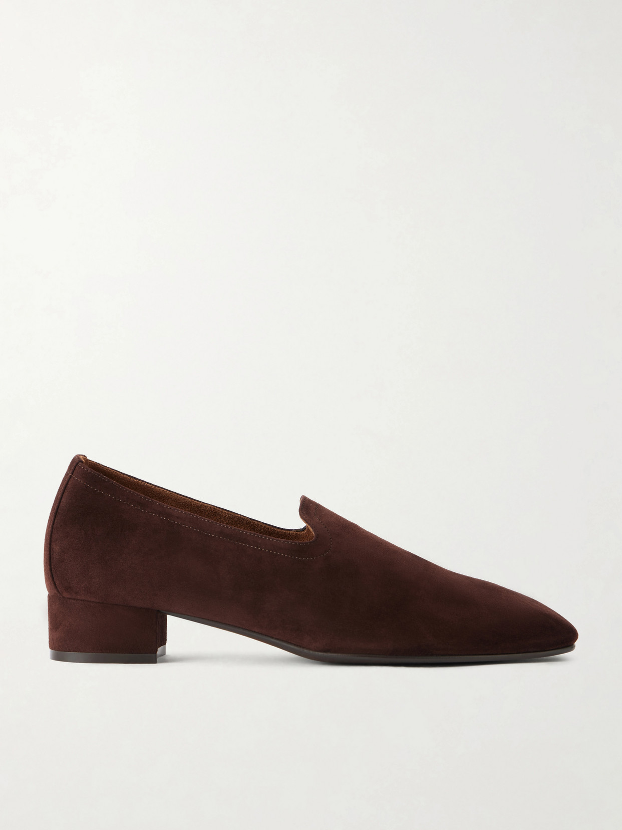 Herbert Levine Soft Touch 30 Suede Loafers In Brown