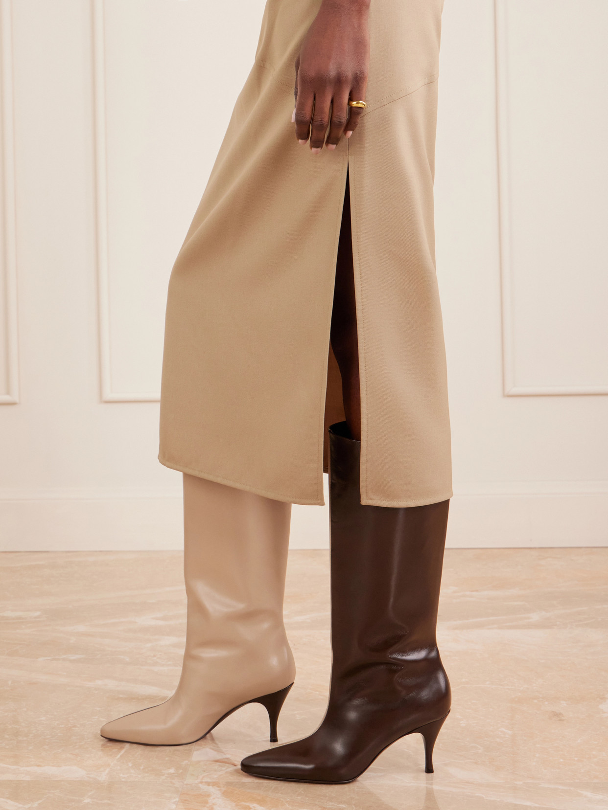 Two Faced 80 Color-Block Boots