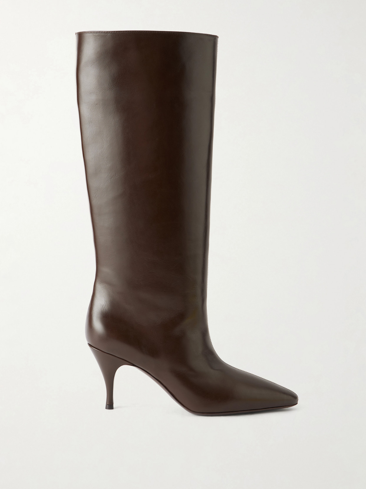 Herbert Levine Two Faced 80 Color-block Leather Boots In Brown