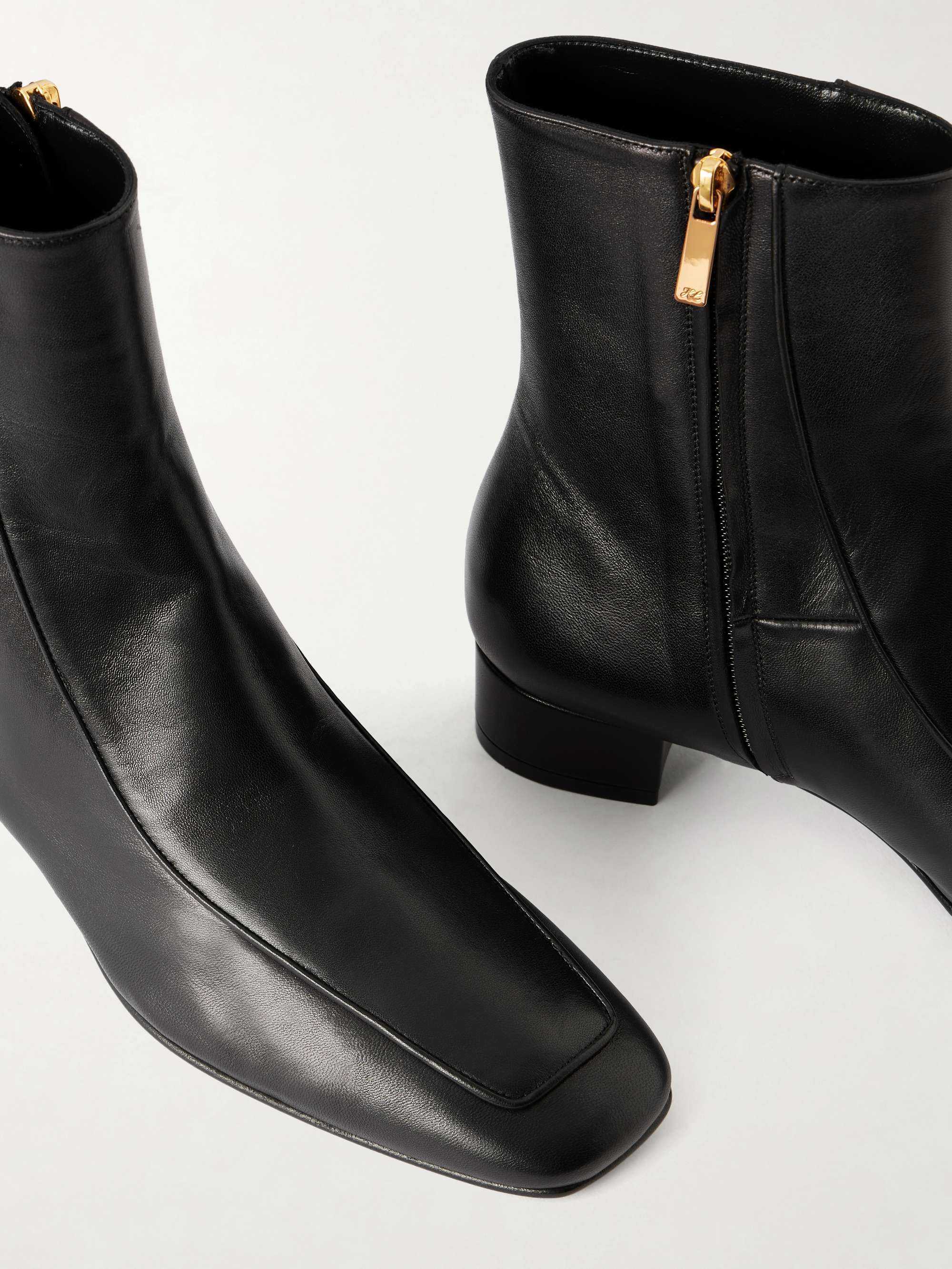 HERBERT LEVINE Shadow Ban 30 leather ankle boots | NET-A-PORTER