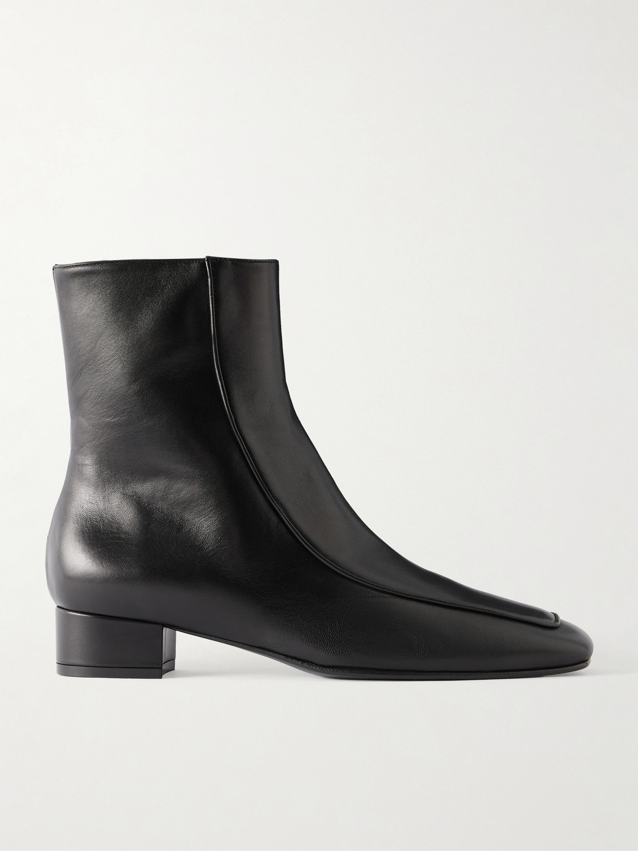 Herbert Levine Shadow Ban 30 Leather Ankle Boots In Black