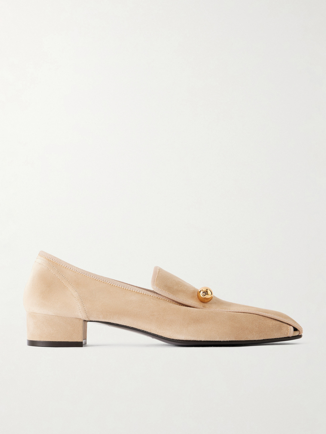 Herbert Levine Showtime 30 Suede Loafers In Neutral