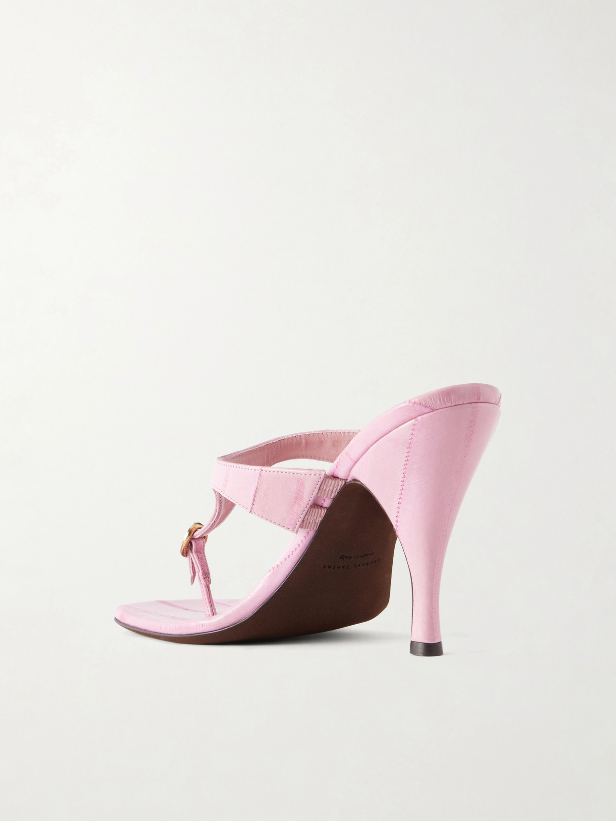 Kiss And Tell 100 Embellished Textured-Leather Sandals