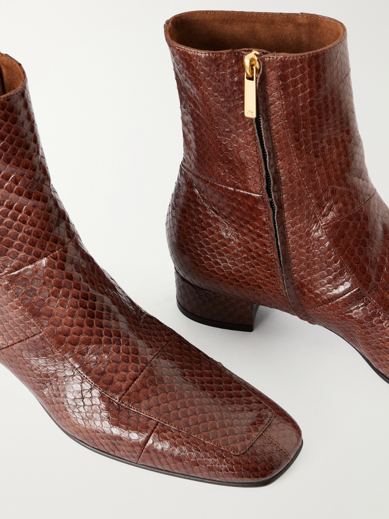 Shadow Ban 30 Snake-Effect Ankle Boots