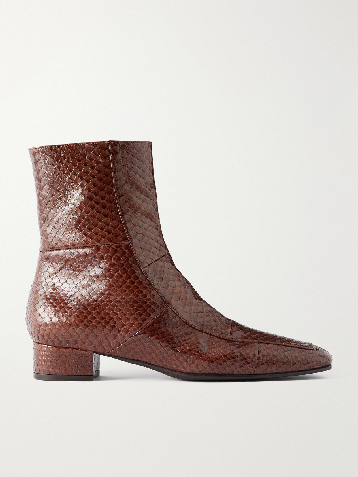 Shadow Ban 30 Snake-Effect Ankle Boots