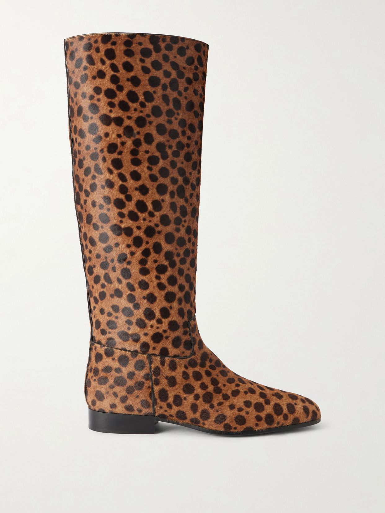 rein it animal print pony hair knee boots