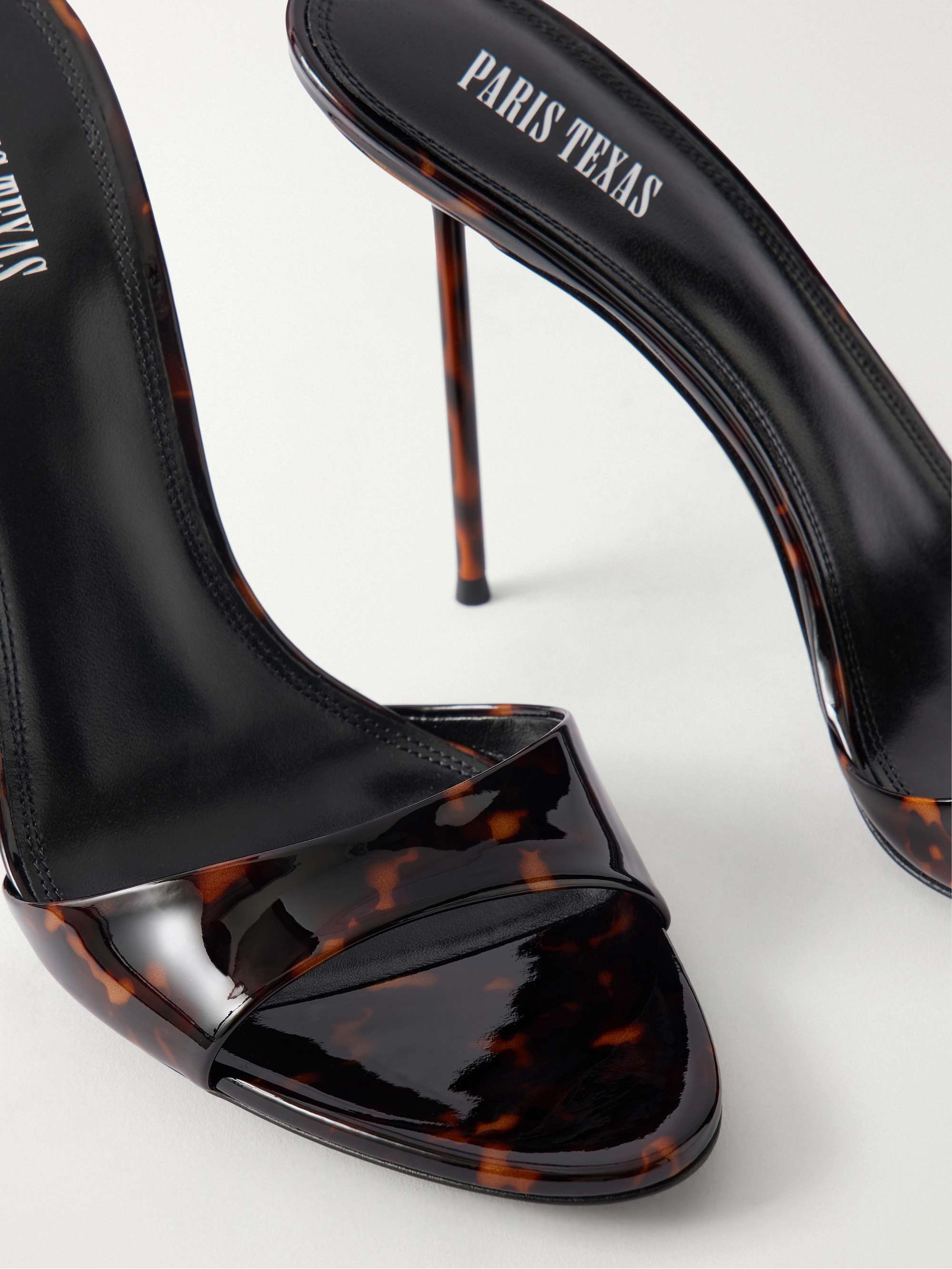 PARIS TEXAS Lidia 105 animal-print patent-leather sandals | NET-A