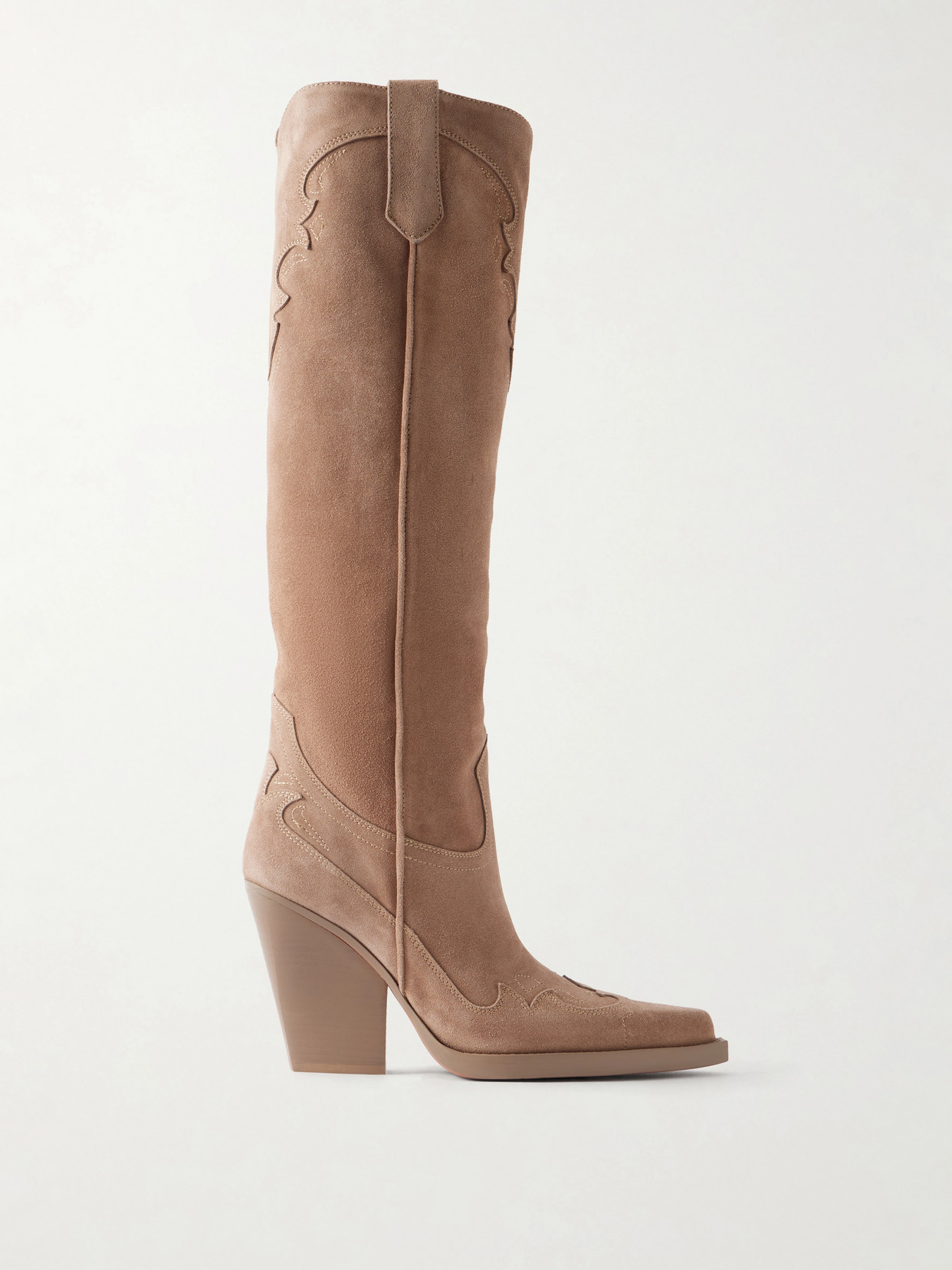 Paris Texas El Dorado Suede Knee-high Boots In Brown
