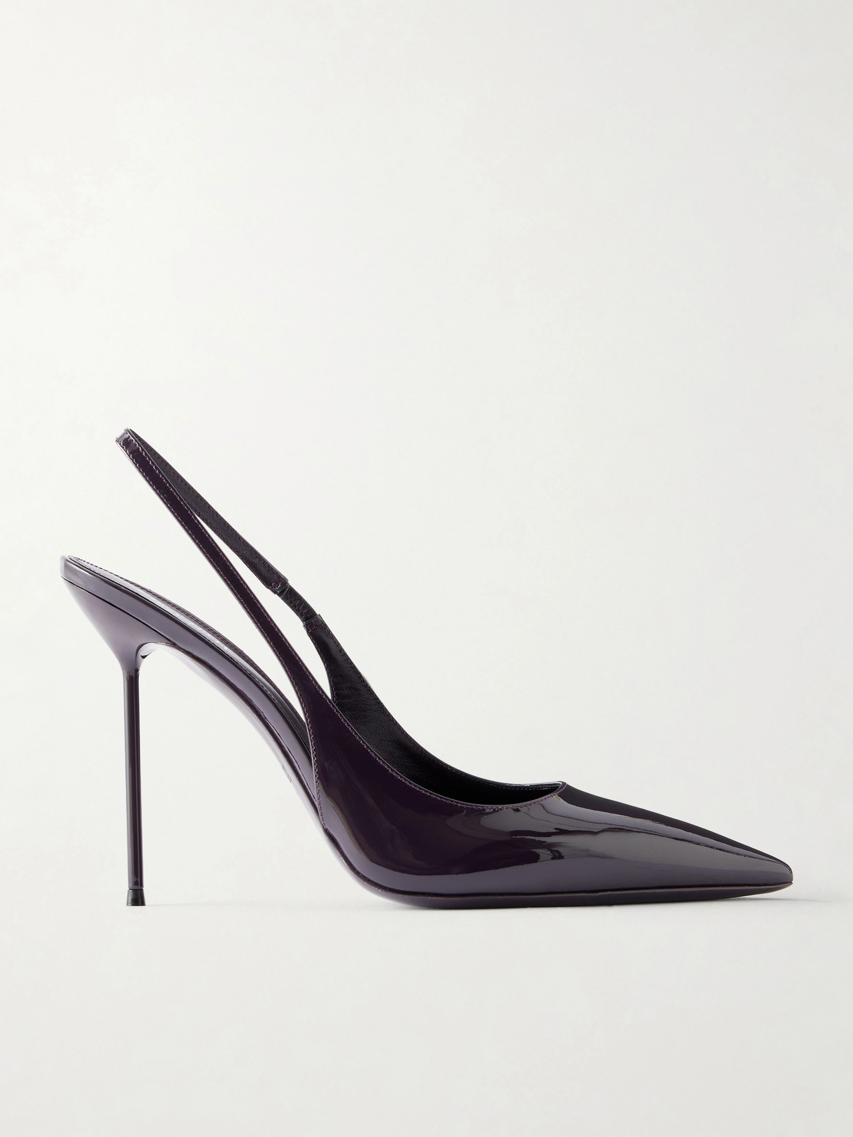 Paris Texas - 105 Lidia Patent-leather Slingback Pumps - Purple