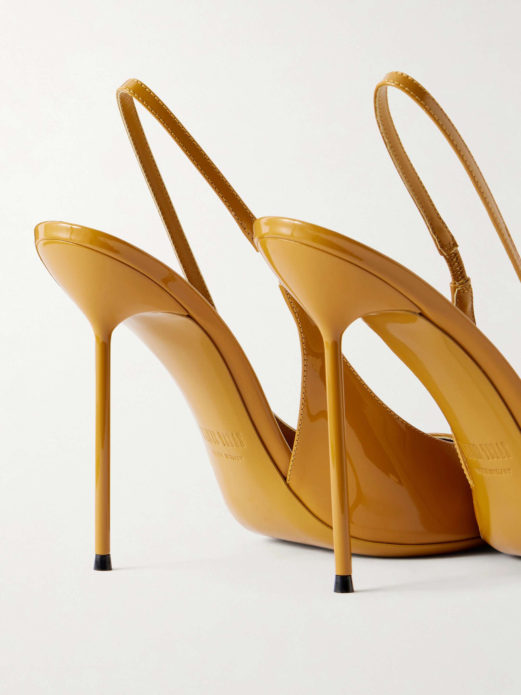 PARIS TEXAS 105 Lidia patent-leather slingback pumps | NET-A-PORTER