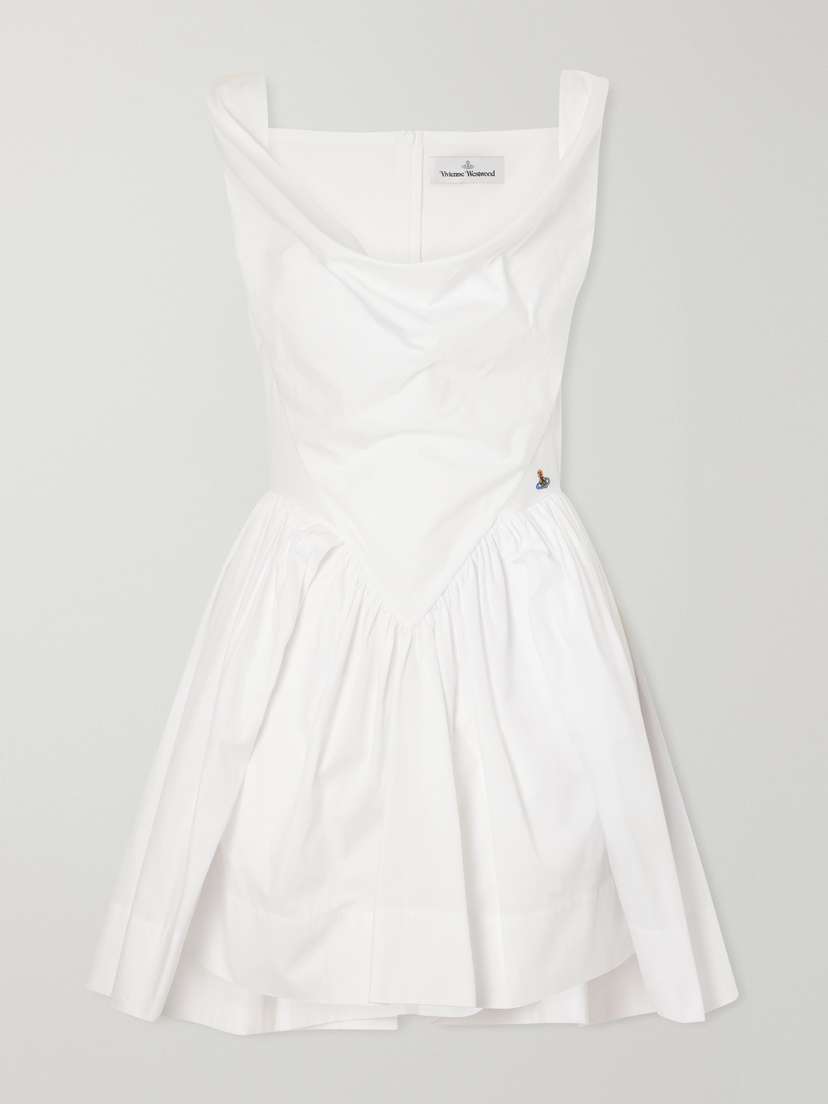 Vivienne Westwood Sunday Pleated Cotton-poplin Mini Dress | Thumbnail 5