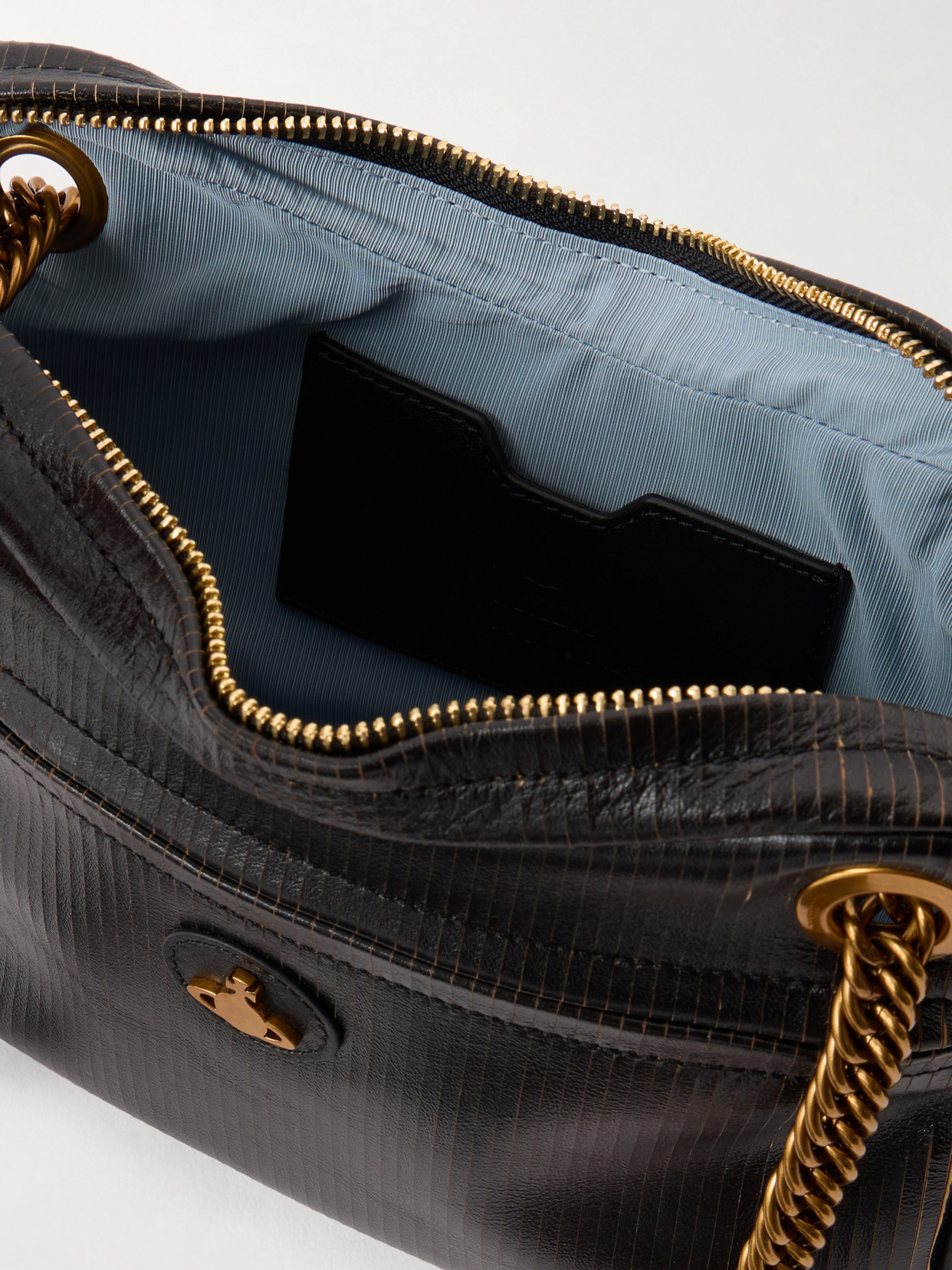 Dolce Medium Orb-Embellished Textured-Leather Shoulder Bag