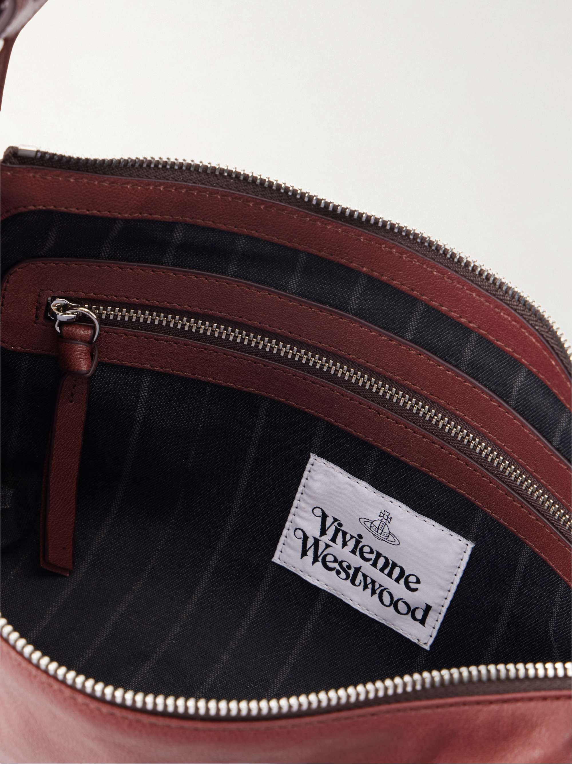 VIVIENNE WESTWOOD Emma Orb-detailed leather shoulder bag | NET-A