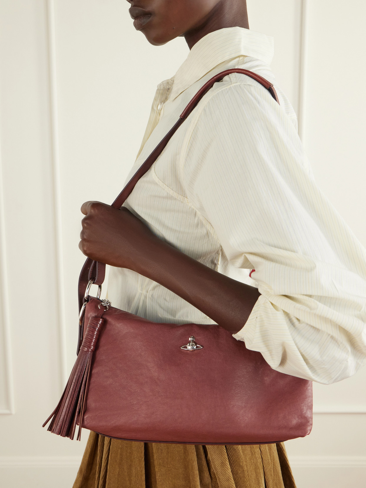 Emma Orb-Detailed Shoulder Bag