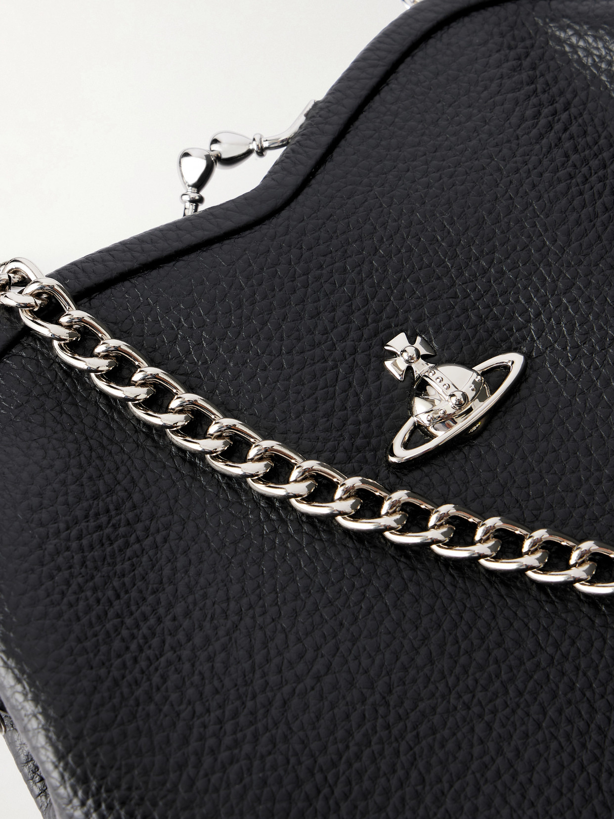 Belle Heart Logo-Appliquéd Leather-Effect Shoulder Bag