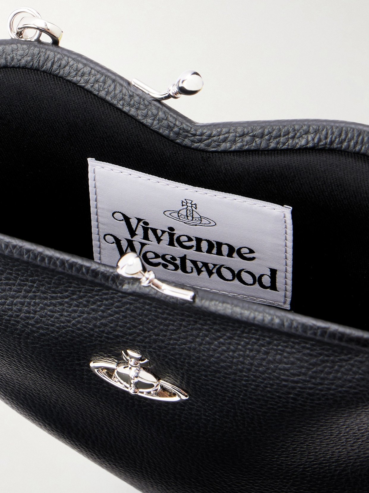 Belle Heart Logo-Appliquéd Leather-Effect Shoulder Bag