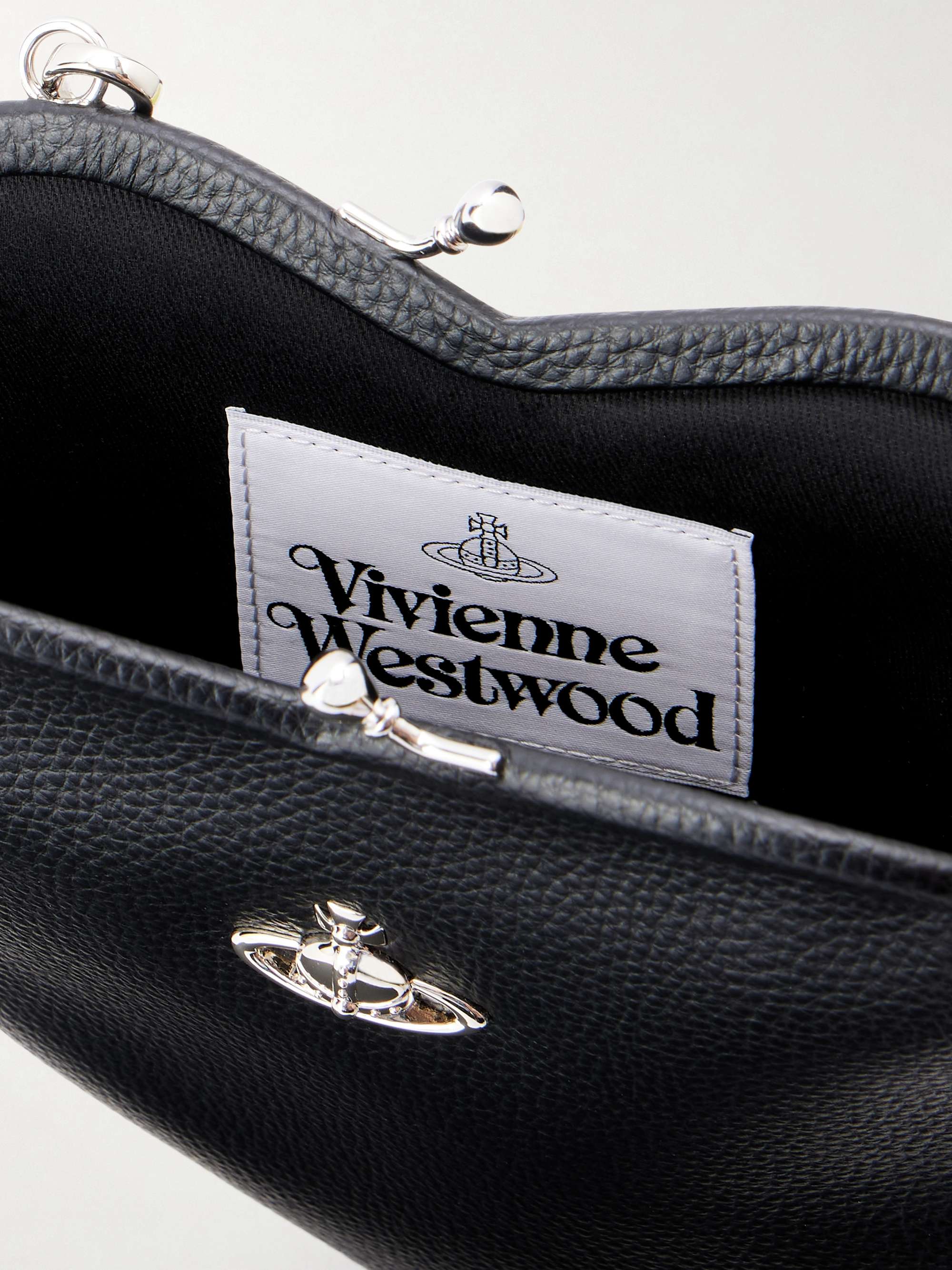 VIVIENNE WESTWOOD Belle Heart logo-appliquéd leather-effect