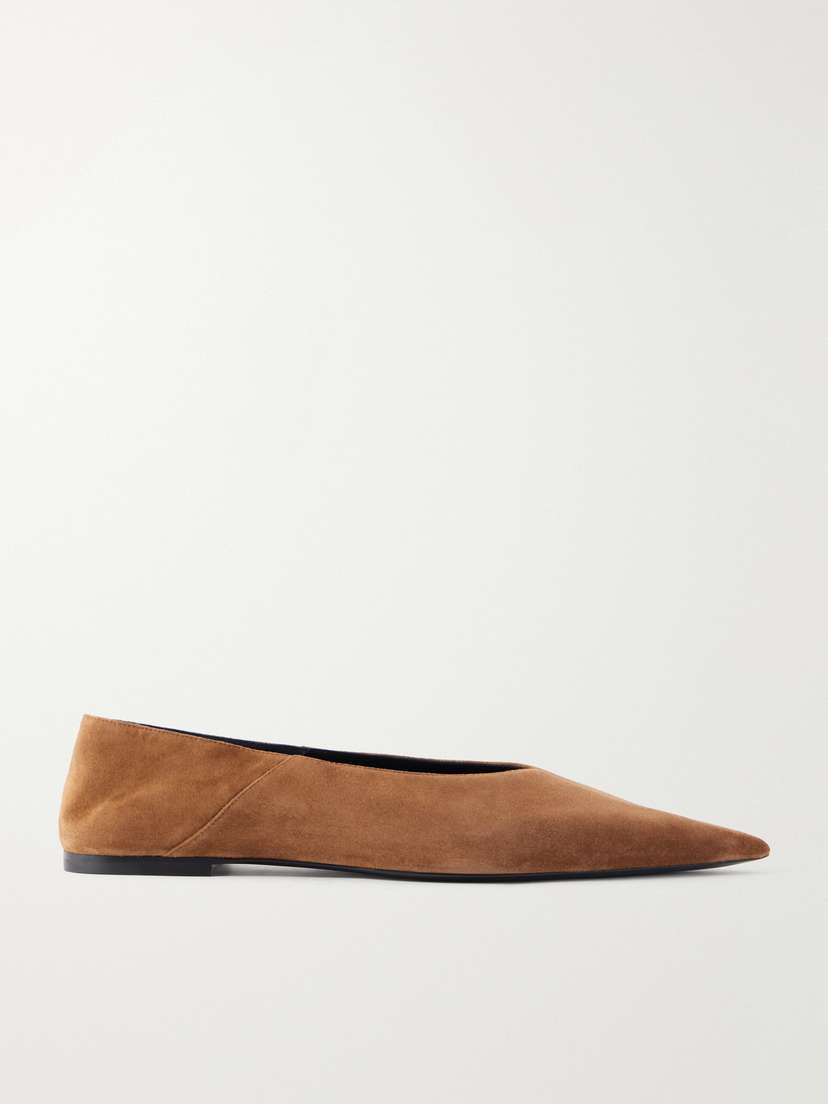 Saint Laurent Woven Leather Ballet Flats