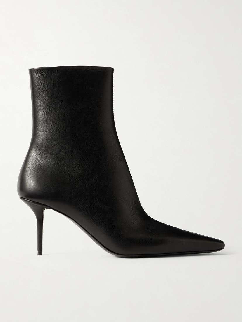 Saint Laurent Ashley Leather Ankle Boots