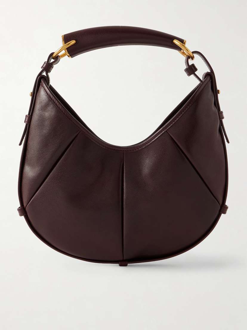 Saint Laurent Mombasa Paneled Leather Shoulder Bag