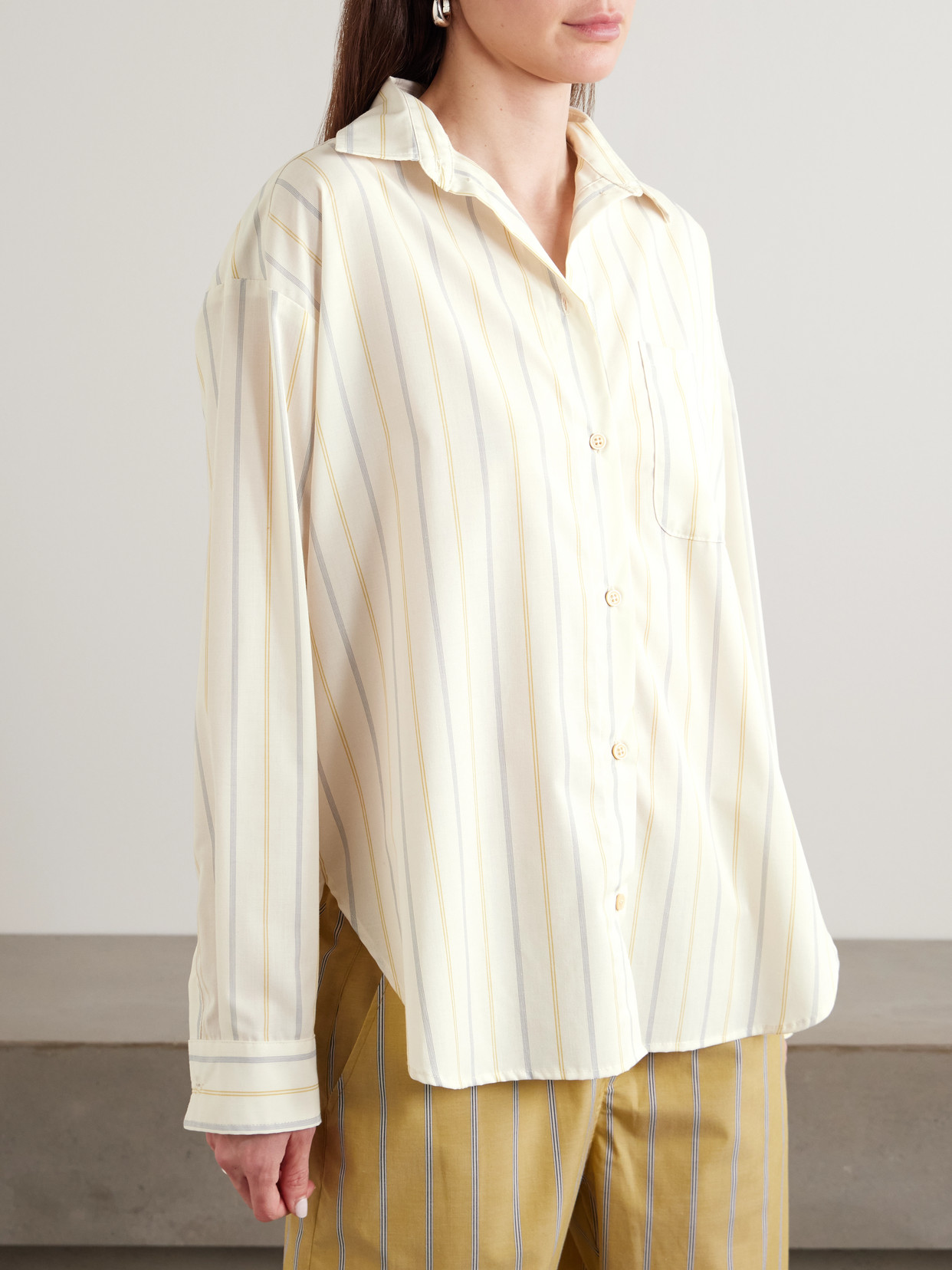 The Essential Striped Cotton-Poplin Shirt