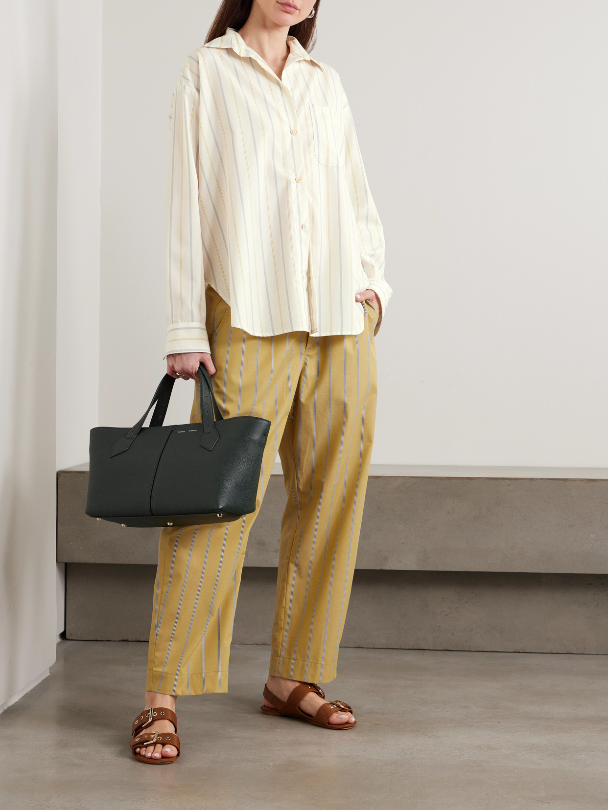 The Essential Striped Cotton-Poplin Shirt