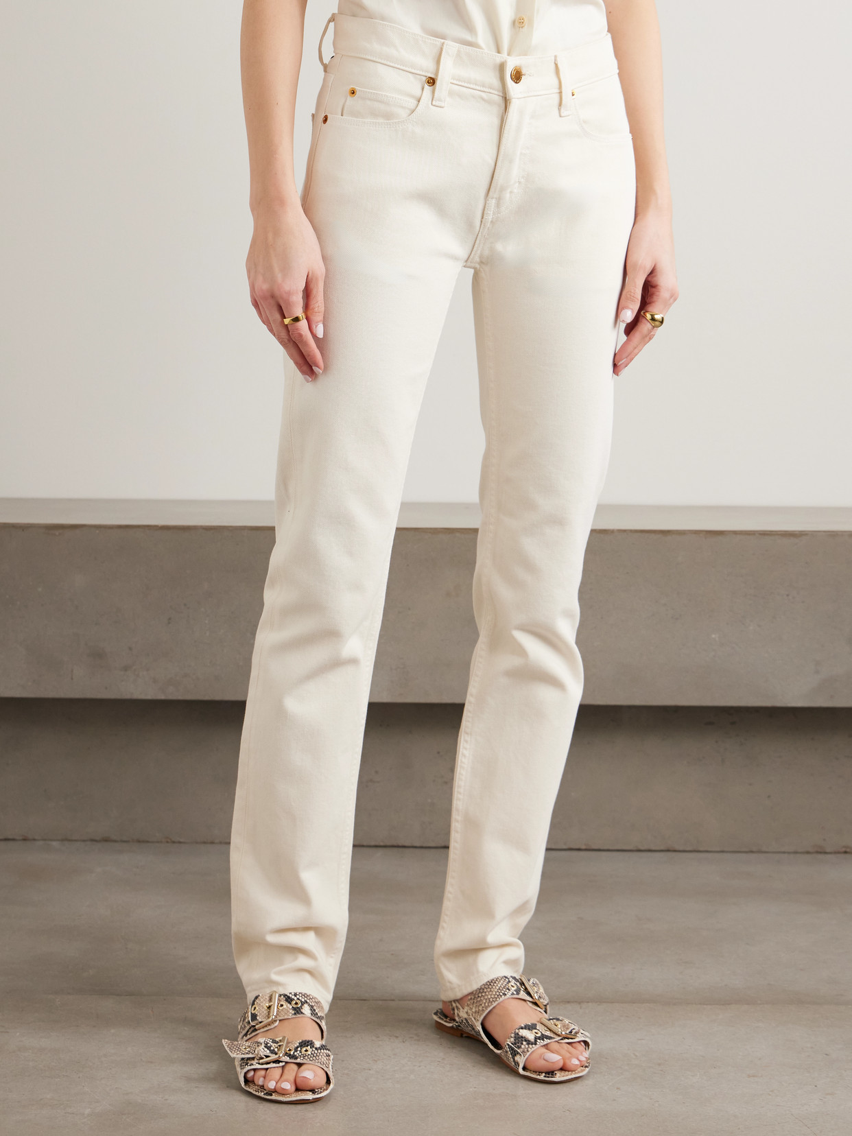 The Low Low-Rise Slim-Leg Jeans