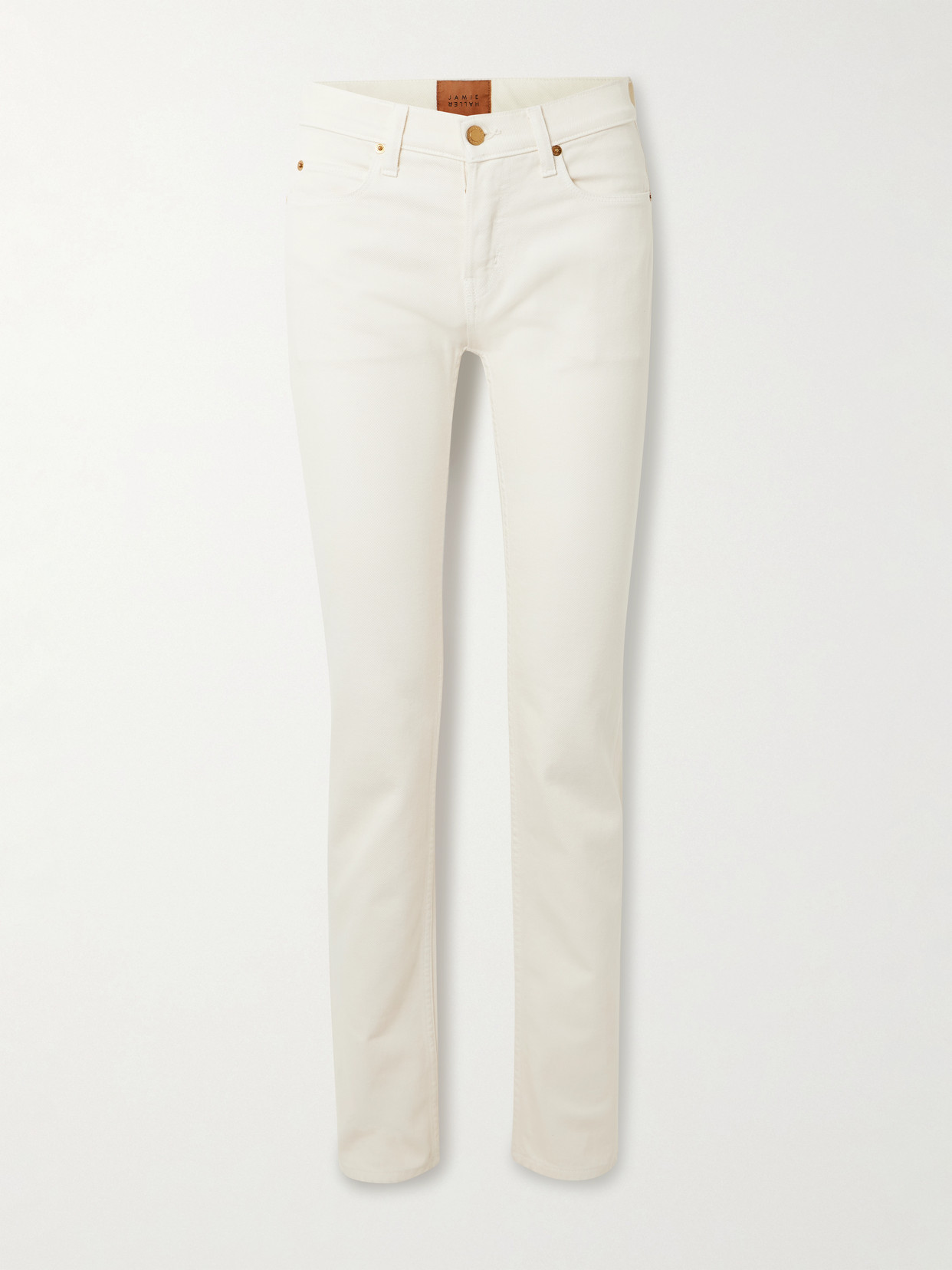 Jamie Haller The Low Low-rise Slim-fit Jeans In White