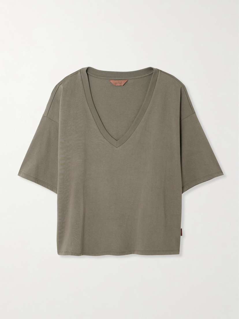 Jamie Haller The V Tee Oversized Cotton-jersey T-shirt