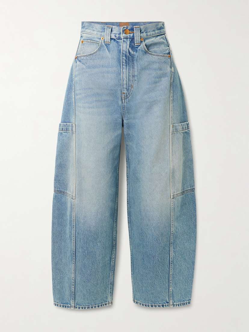 Jamie Haller The Crop Painter Cropped Mid-rise Wide-leg Jeans